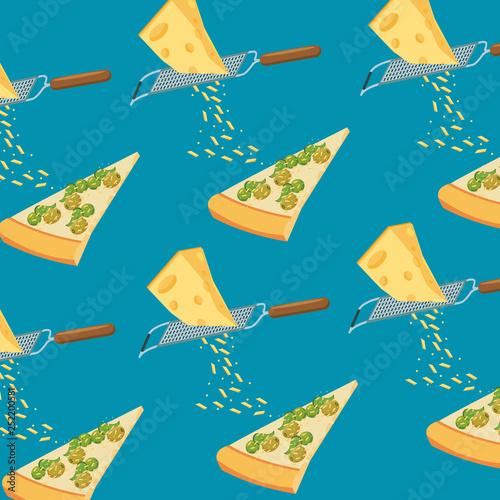 Pizza background pattern