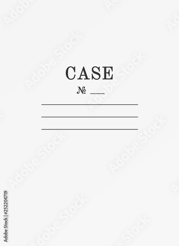 Binder for documents archive. Paper case folder cover.