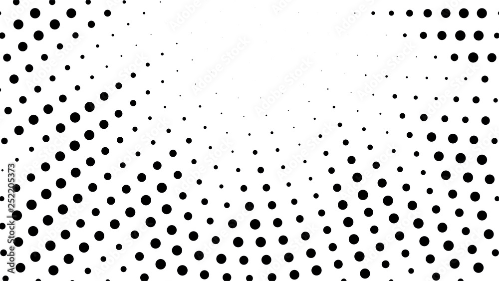 Halftone gradient explosion pattern. Abstract halftone vector dots background. Fireworks dots pattern. Pop Art, Comic small dots. Star rays halftone poster. Shine, sun rays. Radial space, sunrise rays