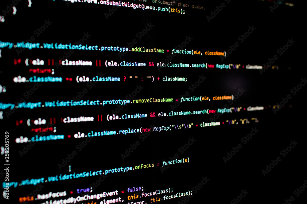 javascript lines of code into a library for website application. Script ...