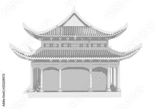 chinese temple vector