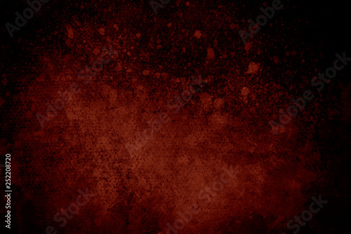 Dark red splatters on canvastexture, conceptual abstract background