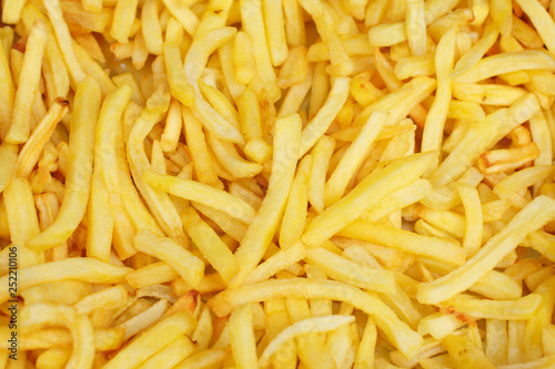 French fries background, closeup shot