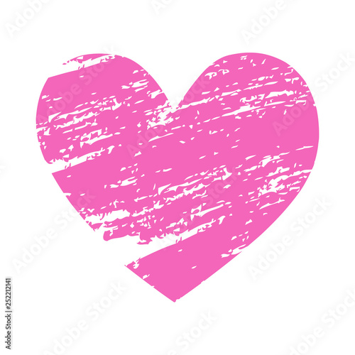 Vector pink heart