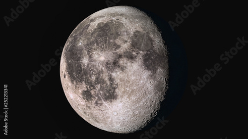 The beauty of the universe: Wonderful super detailed waning gibbous Moon - find more in my portfolio photo
