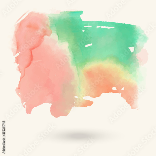 Abstract rainbow watercolor