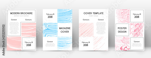 Cover page design template. Business brochure layo