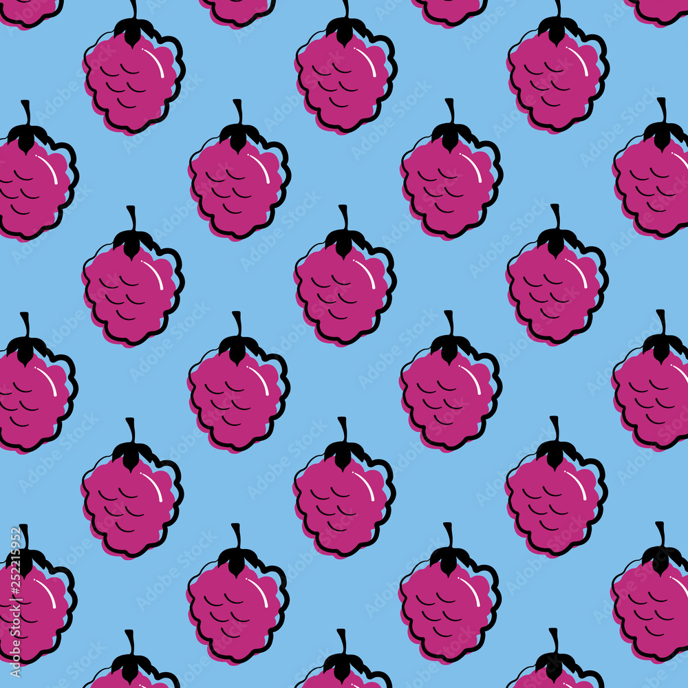 Line Raspberry vector Line Raspberry vector