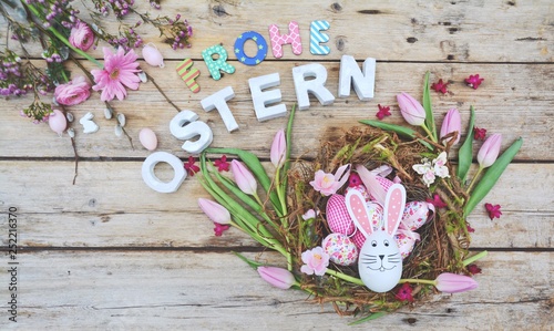 Ostern - Nest mit Eiern auf...