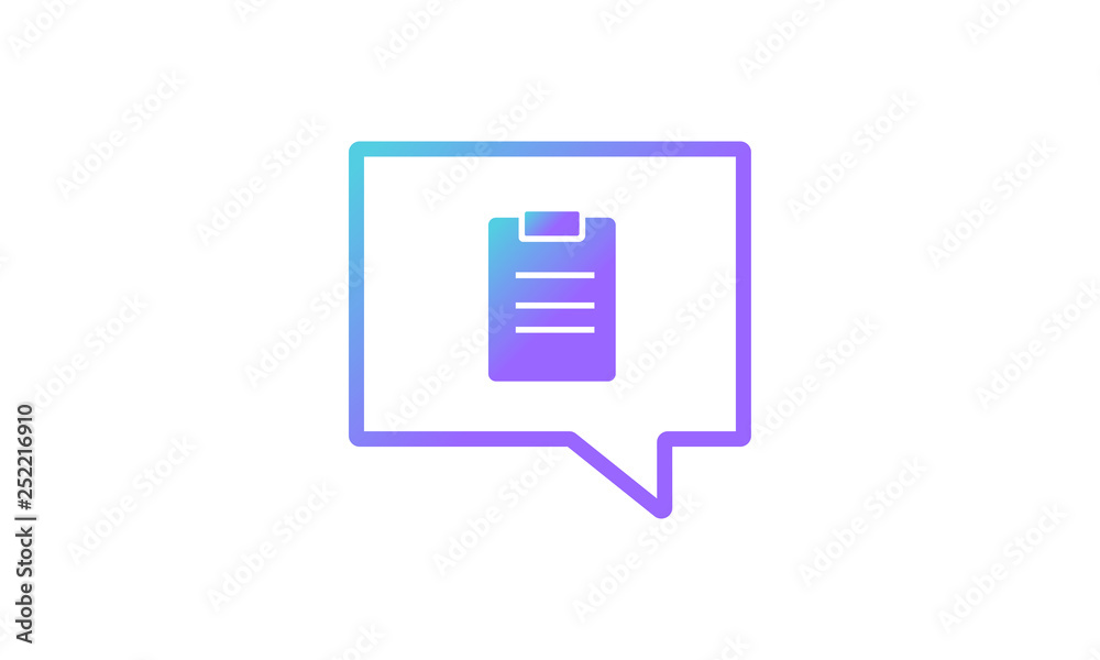 message icon concept, message icon with task icon . modern gradient style vector icon message icon concept, message icon with task icon . modern gradient style vector icon