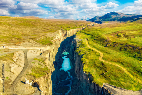 Hafrahvammagljufur canyon Iceland