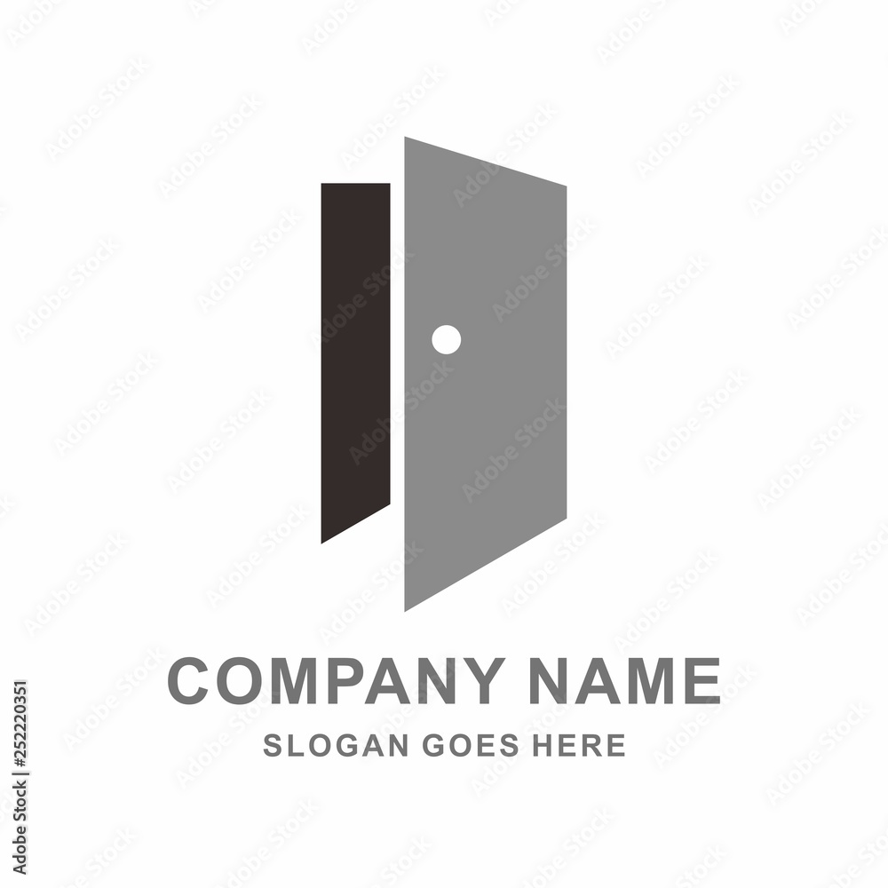 Simple Door House Space Architecture Interior Construction Real Estate Business Company Stock Vector Logo Design Template Simple Door House Space Architecture Interior Construction Real Estate Business Company Stock Vector Logo Design Template