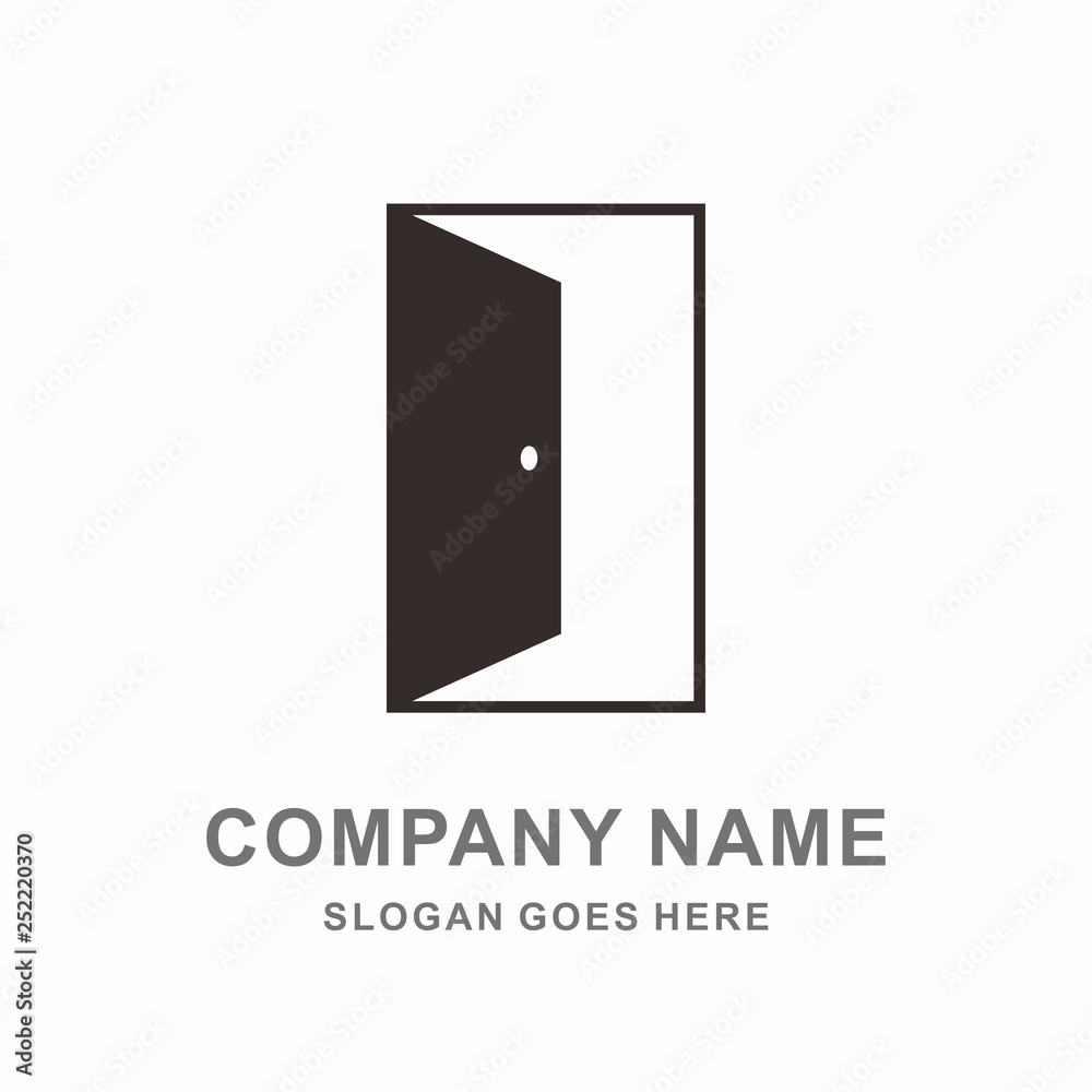 Simple Door House Space Architecture Interior Construction Real Estate Business Company Stock Vector Logo Design Template Simple Door House Space Architecture Interior Construction Real Estate Business Company Stock Vector Logo Design Template