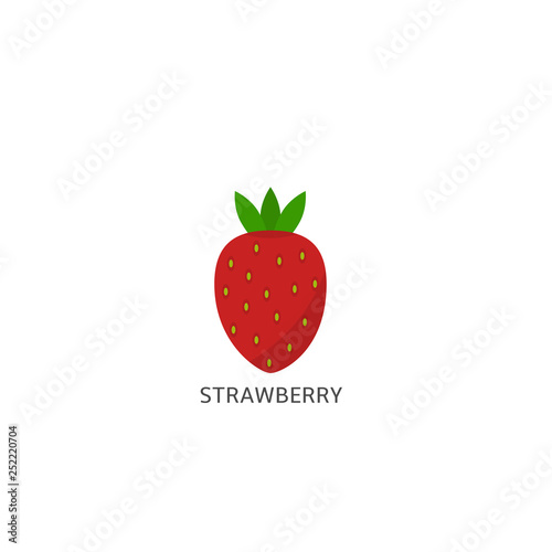 Strawberry icon Vector illustration