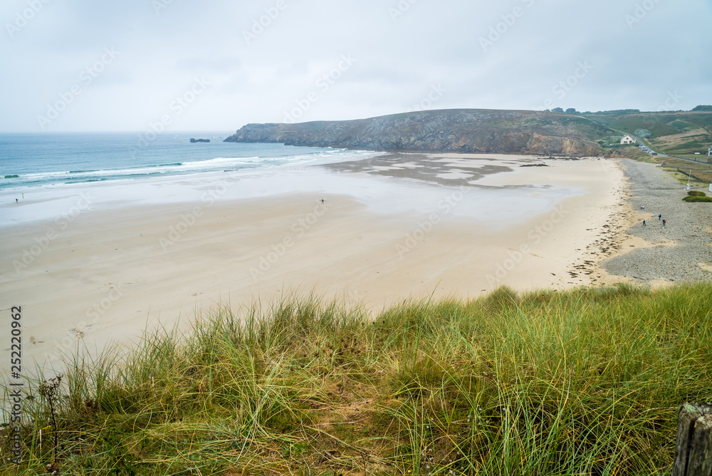 Trepasses bay in Brittany in France in the summer Trepasses bay in Brittany in France in the summer