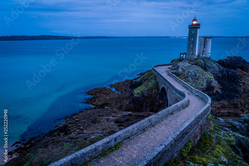 Petit minou lighthouse just after sunset in Bretagne