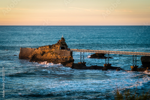 Pier in cote des basques in Biarritz in France