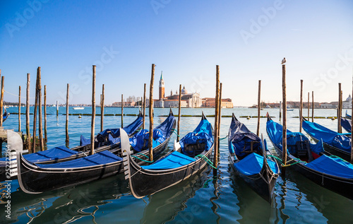 Venice city with gondolas, Veneto, Italy