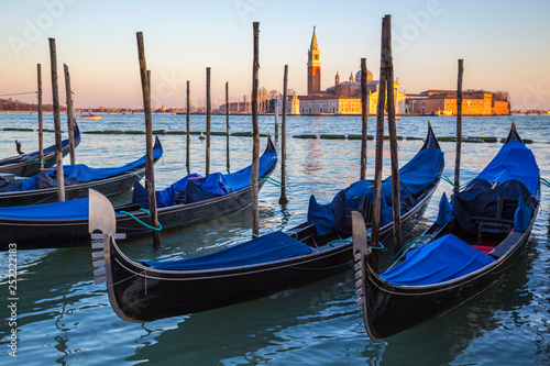 Venice city with gondolas, Veneto, Italy © stefanotermanini