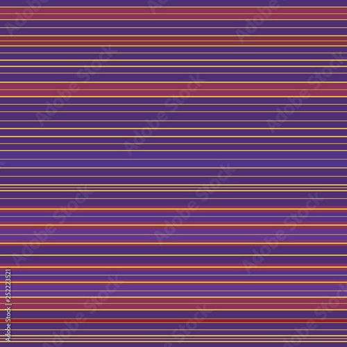 Vibrant red, purple and gold dense striped design. Seamless vector pattern with straight horizontal lines. Great for luxury, wellbeing, beauty products, home decor, gift wrap, stationery, packaging