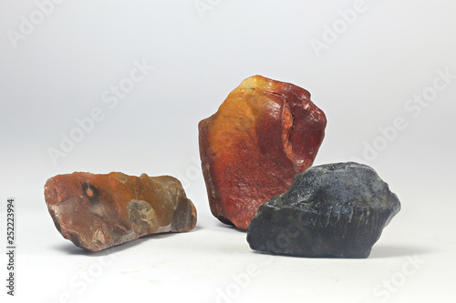 Flint, or cryptocrystalline quartz, was important raw material for tools in the Stone Age. photo