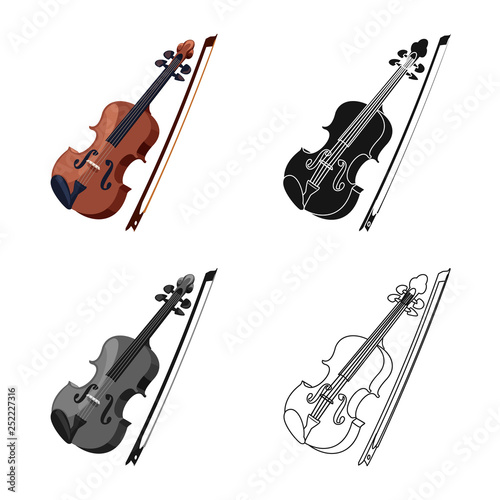 Isolated object of music and tune sign. Set of music and tool vector icon for stock.
