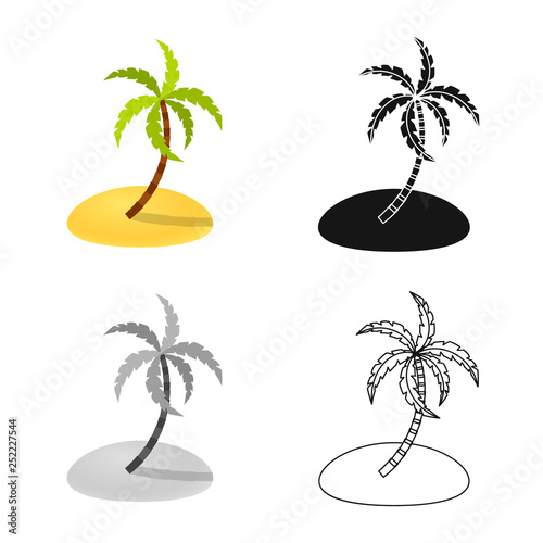 Isolated object of equipment and swimming logo. Set of equipment and activity stock symbol for web.