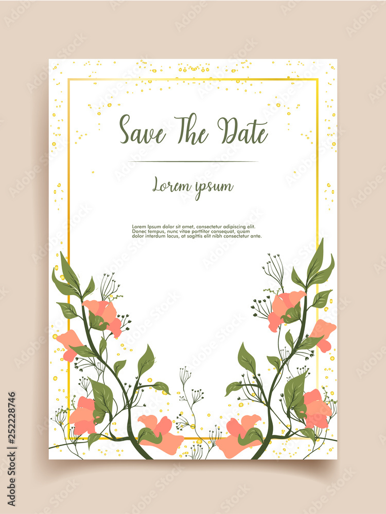 wedding card template design