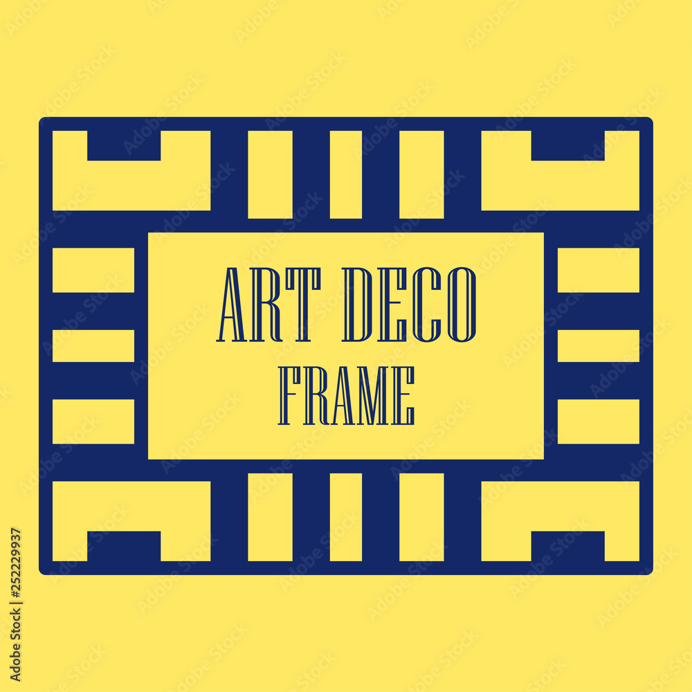 Obraz premium Art deco ornamental frame