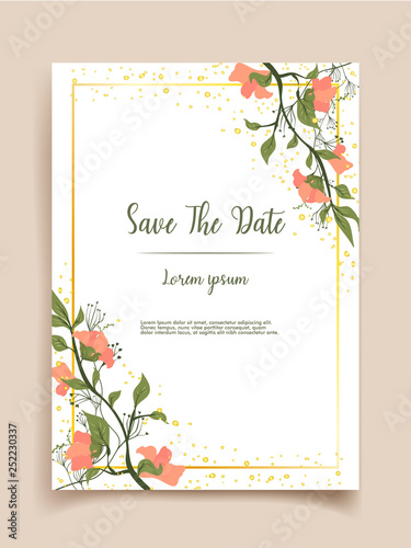 wedding card template design