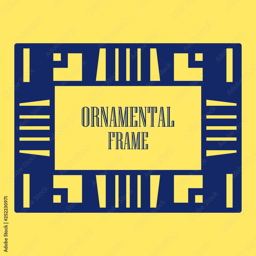 Art deco ornamental frame Art deco ornamental frame