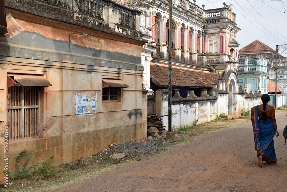 Ruelle du Chettinad en Inde du Sud