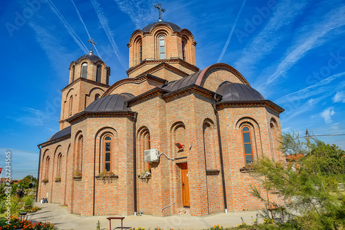 Фотография Belgrade, Serbia - October 07, 2018: Orthodox temple of the holy Petka in suburb Ovca, Belgrade