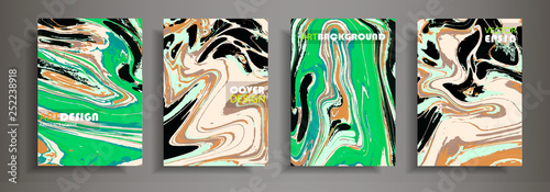 Modern design A4.Abstract marble texture of colored bright liquid paints. Splash trends paints. Used design presentations, print, flyer, business cards, invitations, calendars, sites, packaging, cover