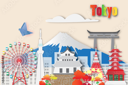 Tokyo travel ,vector illustration.