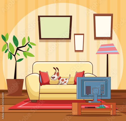 Home living room interior