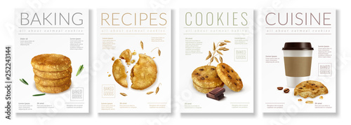 Oat Cookies Poster Set 