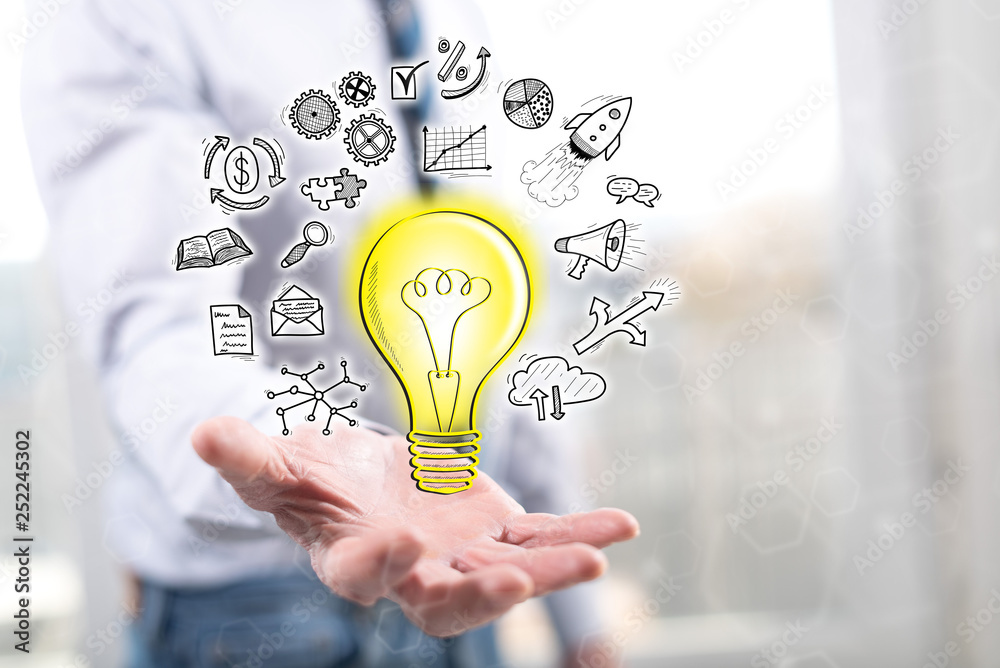 Concept of innovative idea Concept of innovative idea