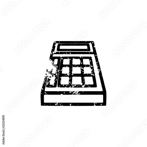math calculator distressed icon