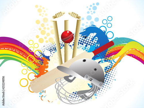 abstract artistic creative cricket explode