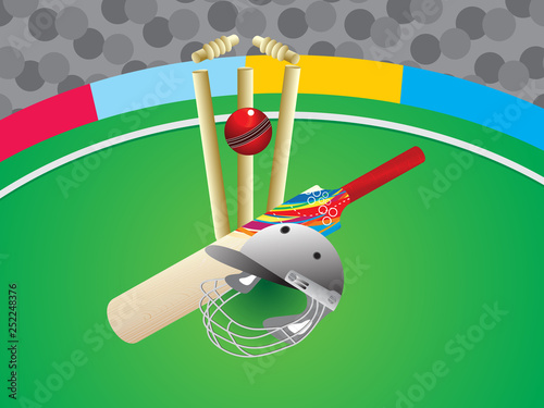 abstract artistic creative cricket background