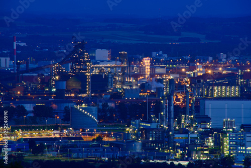 Linz, Upper Austria, View from Pfenningberg, VOEST photo