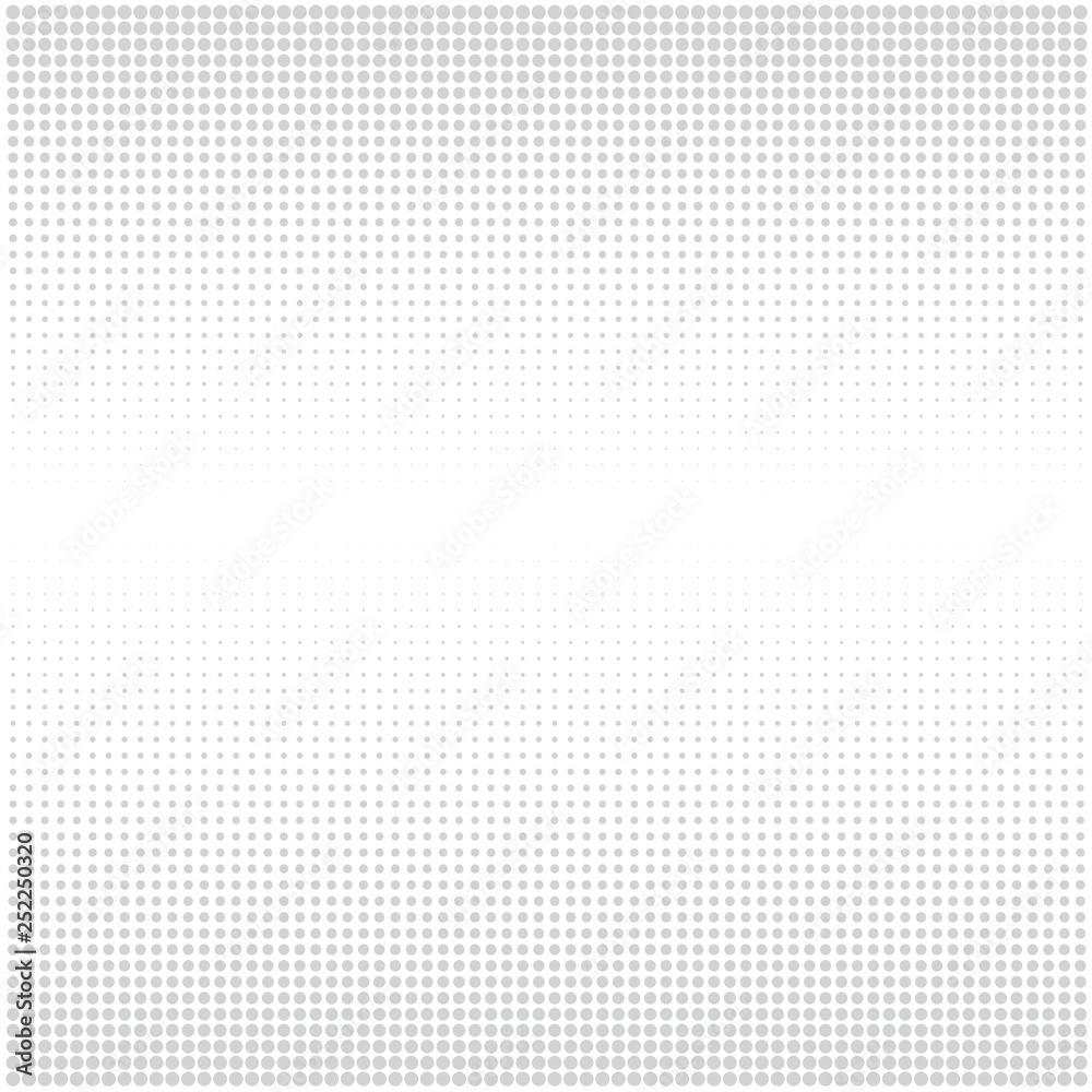 Grey dots of different sizes have different density on white background Grey dots of different sizes have different density on white background