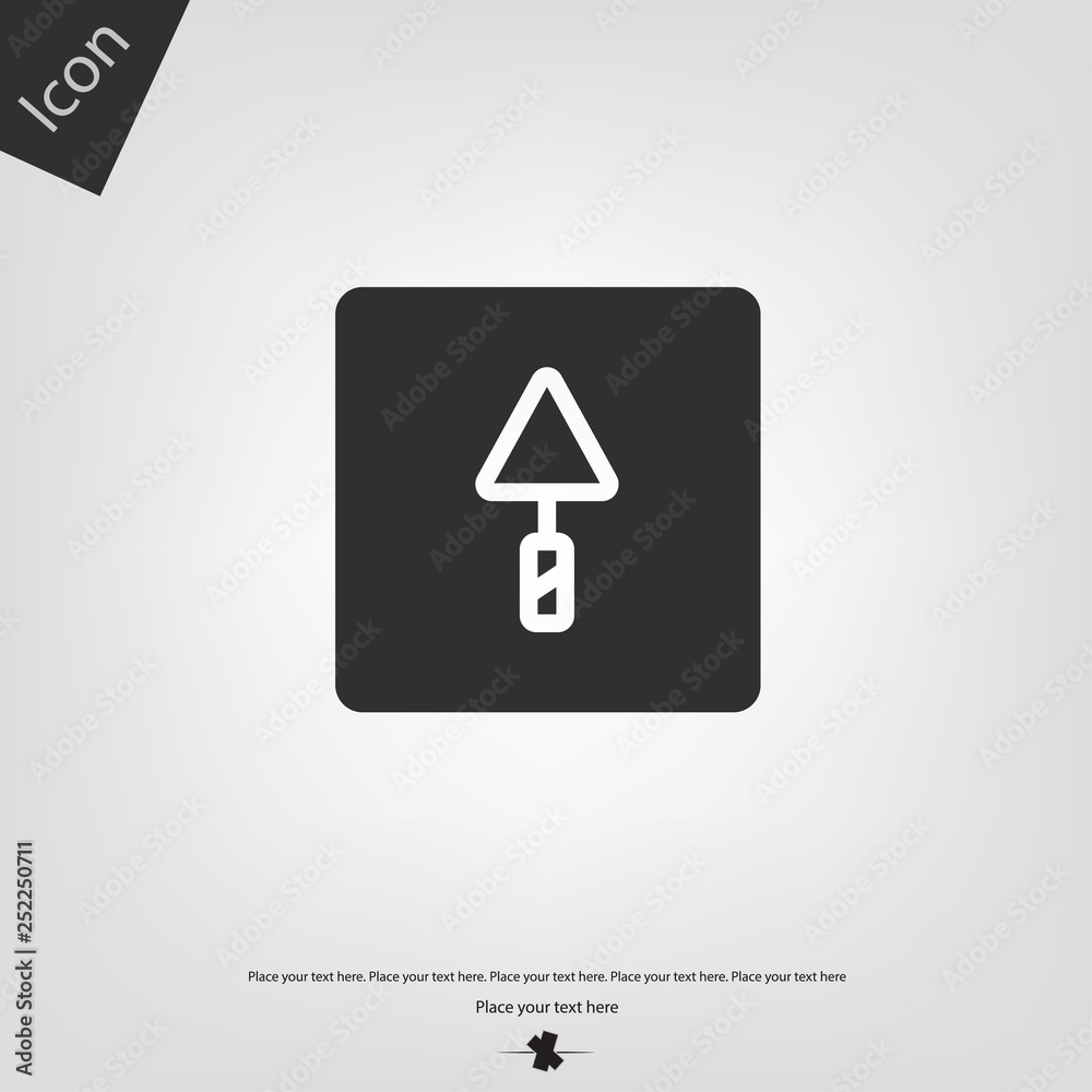 Trowel tool icon