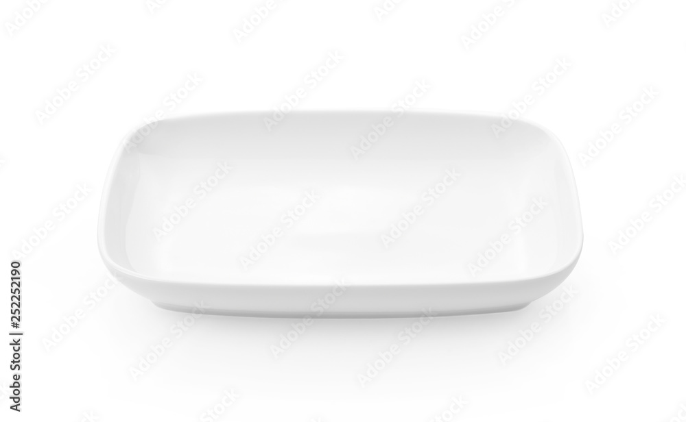 white plate on white background. white plate on white background.