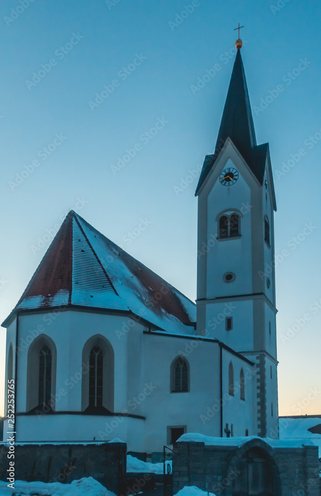 Beautiful church at Grattersdorf-Bavaria-Germany