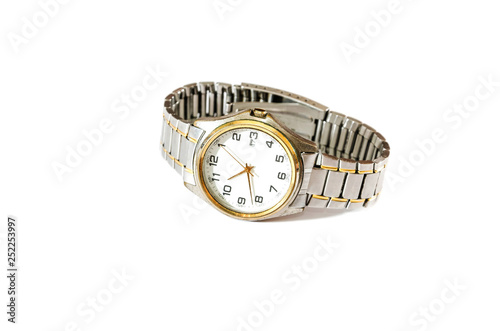 wrist watch on white background