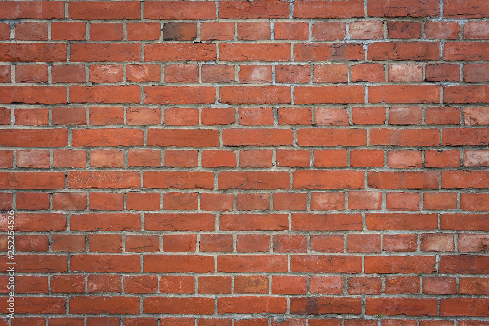 Fototapeta premium red brick wall texture grunge background. modern style background, industrial architecture detail display and montage of product. Interior design concept, background texture with copy spaces.