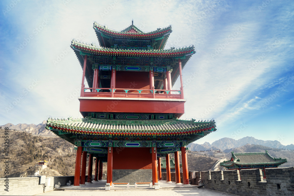 Beautiful ancient tower in Great Wall of China Beautiful ancient tower in Great Wall of China