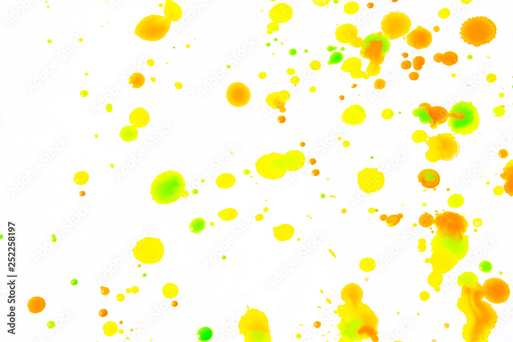 Watercolour Coloured Paint Drips Splatters and spots for Background Watercolour Coloured Paint Drips Splatters and spots for Background